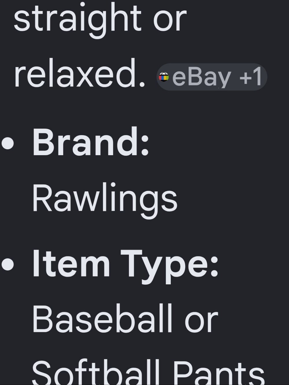 Rawlings Light Gray Cargo Pants with Logo Patch Boys Medium 2 Pair